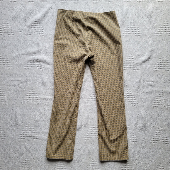 Sunday Best by Aritzia Merida Pant Acacia Yellow Check Straight Leg Mid Rise Pan - Picture 3 of 11